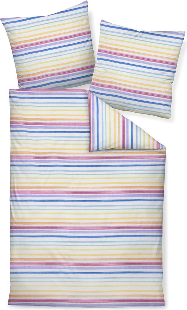 Janine Design Mako-Soft-Seersucker Bettwäsche-Garnitur TANGO 20120 Farbe multicolor Größe 155x220 + 80x80cm