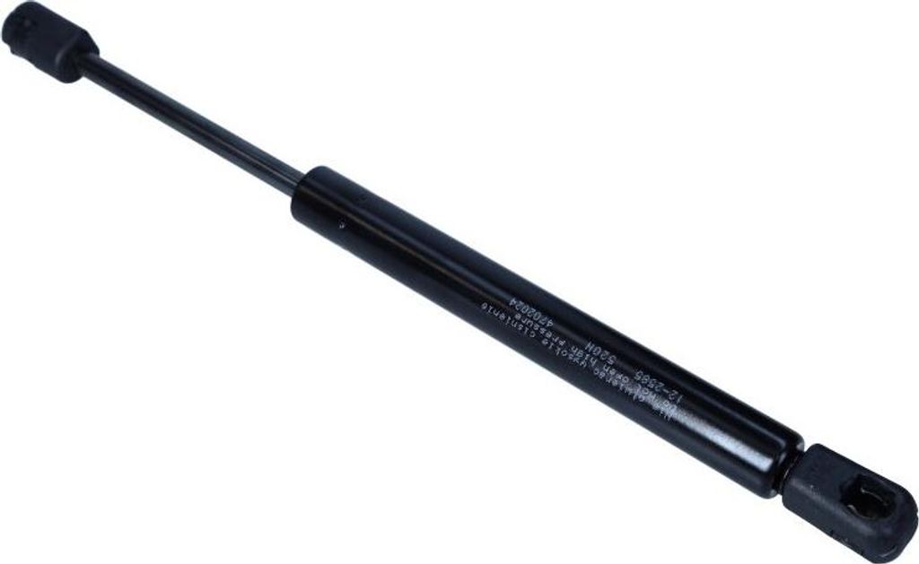 Gasfeder für Motorhaube, Gesamtlänge 287 mm, Hub 95 mm, 520 N Ausschubkraft