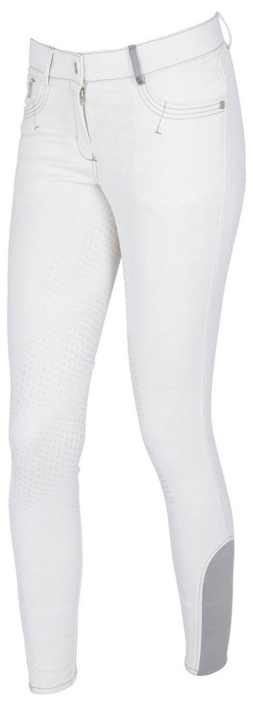 Covalliero Reithose Damen Full-Grip BasicPlus Damenreithose Vollbesatz Weiß 44