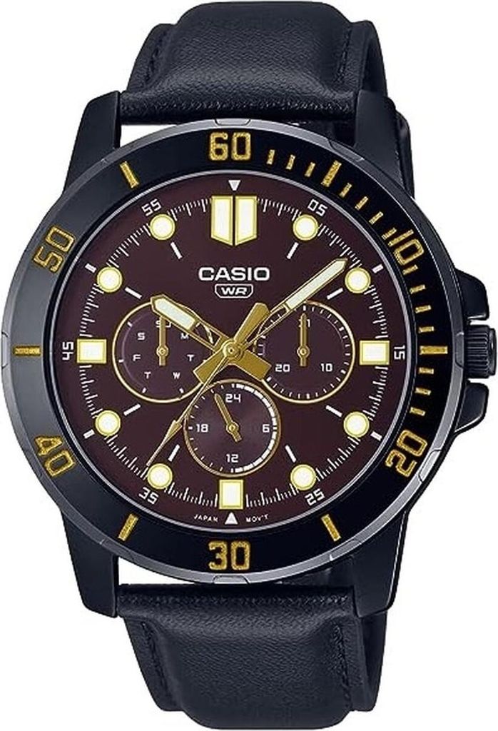 Casio COLLECTION Herrenuhr Schwarz (Ø 45 mm)
