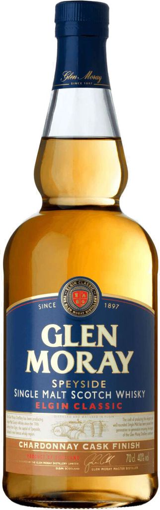 Glen Moray Elgin Classic Chardonnay Cask Finish 40% Vol. Produktbild 
