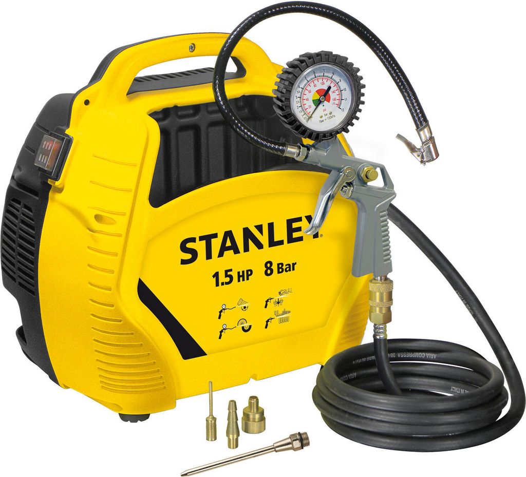 Stanley Compressor 8Bar Luchtcompressor met Productafbeelding 