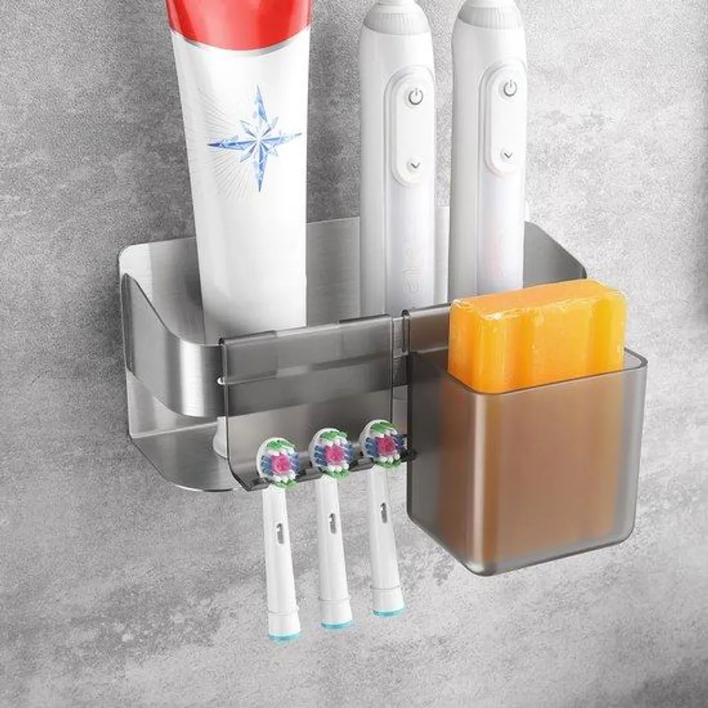 Support brosse à dents électrique sans perçage pour éviter moisissures