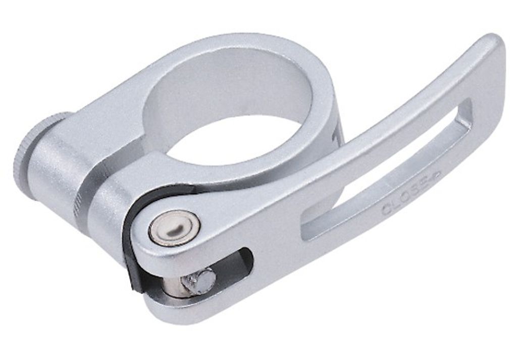 Tranz-X Sattelklemme Schnellspanner Sattelstützenklemme mit 28,6 mm Fahrrad Sattelrohrschelle Alumiminium