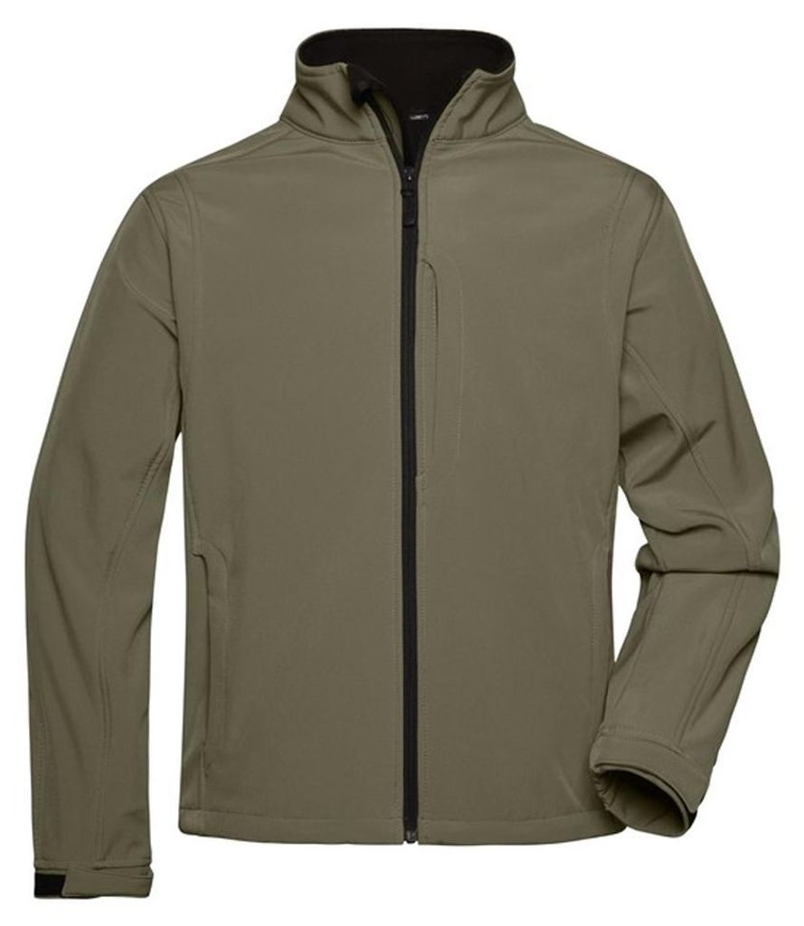 James and Nicholson - Softshelljacke für Herren LT2586 (L) (Oliv)