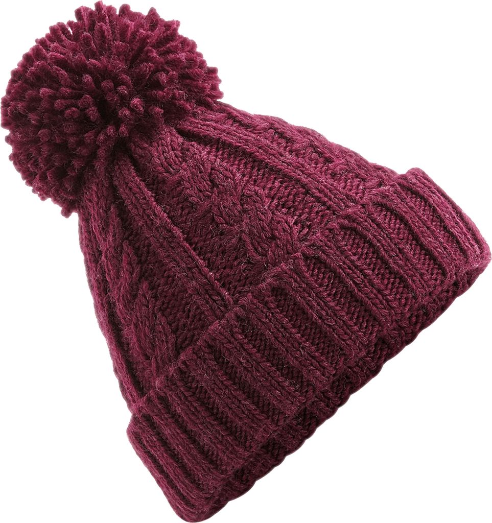Beechfield Cable Knit Melange Beanie Produktbild 