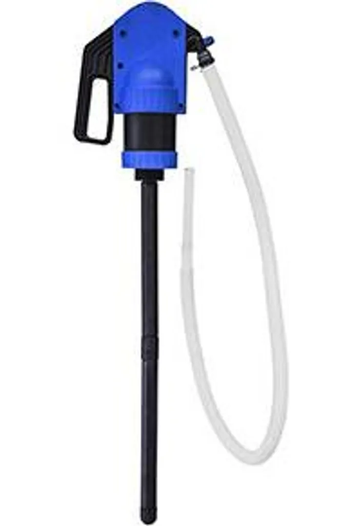 Pompe manuelle pour fût avec piston débit 0,5 l et tuyau flexible