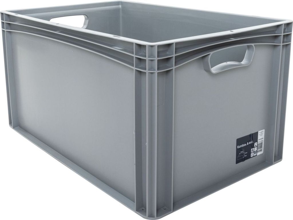 Eurobox 60 x 40 x 32 cm 64,5 l grau Produktbild 