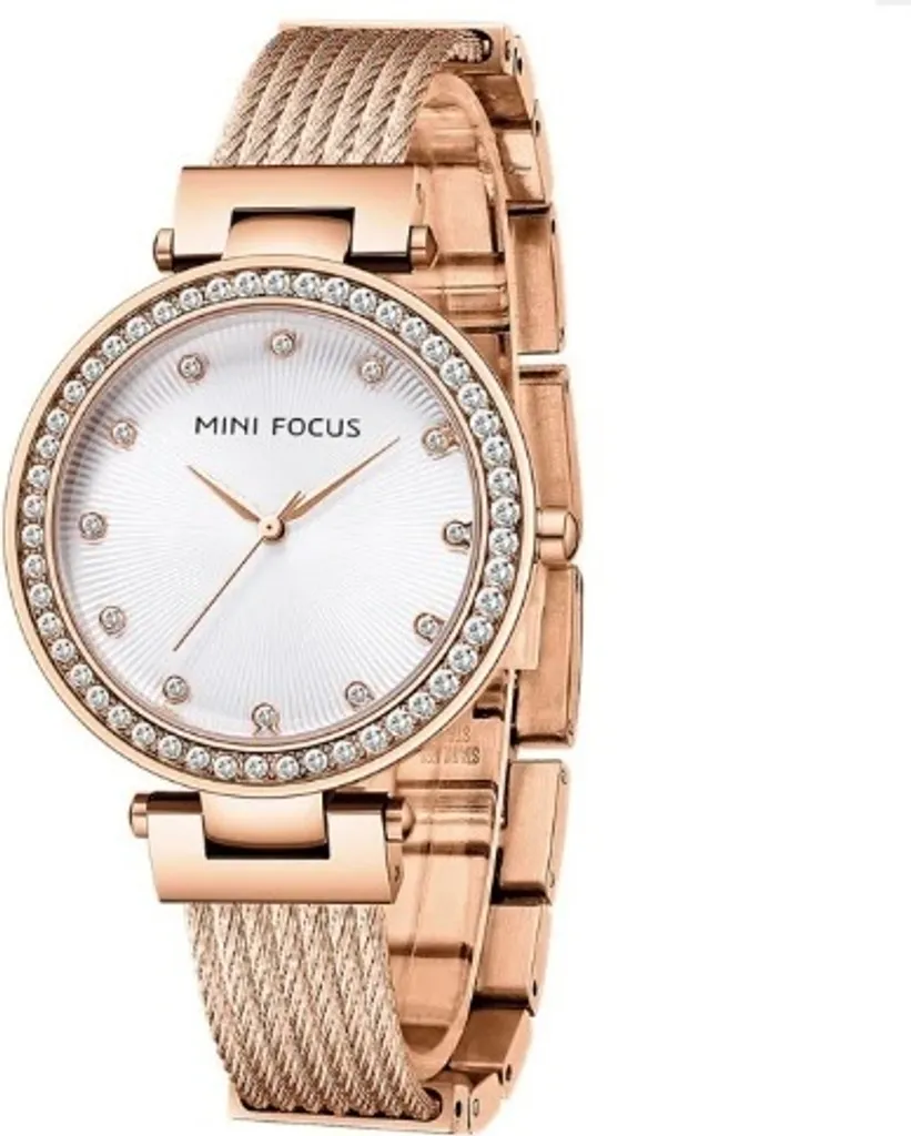 Montre Mini Focus Olive KP23879 : Élégance et Quartz Or Rose pour Femme