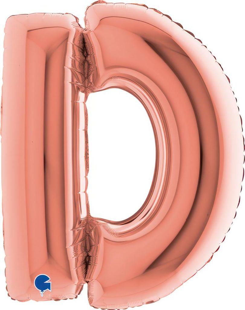 Riesenbuchstabe Folienballon 40"/102cm | Rosegold #D