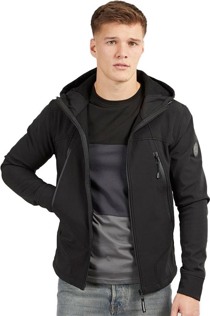 Henleys - "Expand" Softshelljacke für Herren BG2298 (L) (Schwarz)