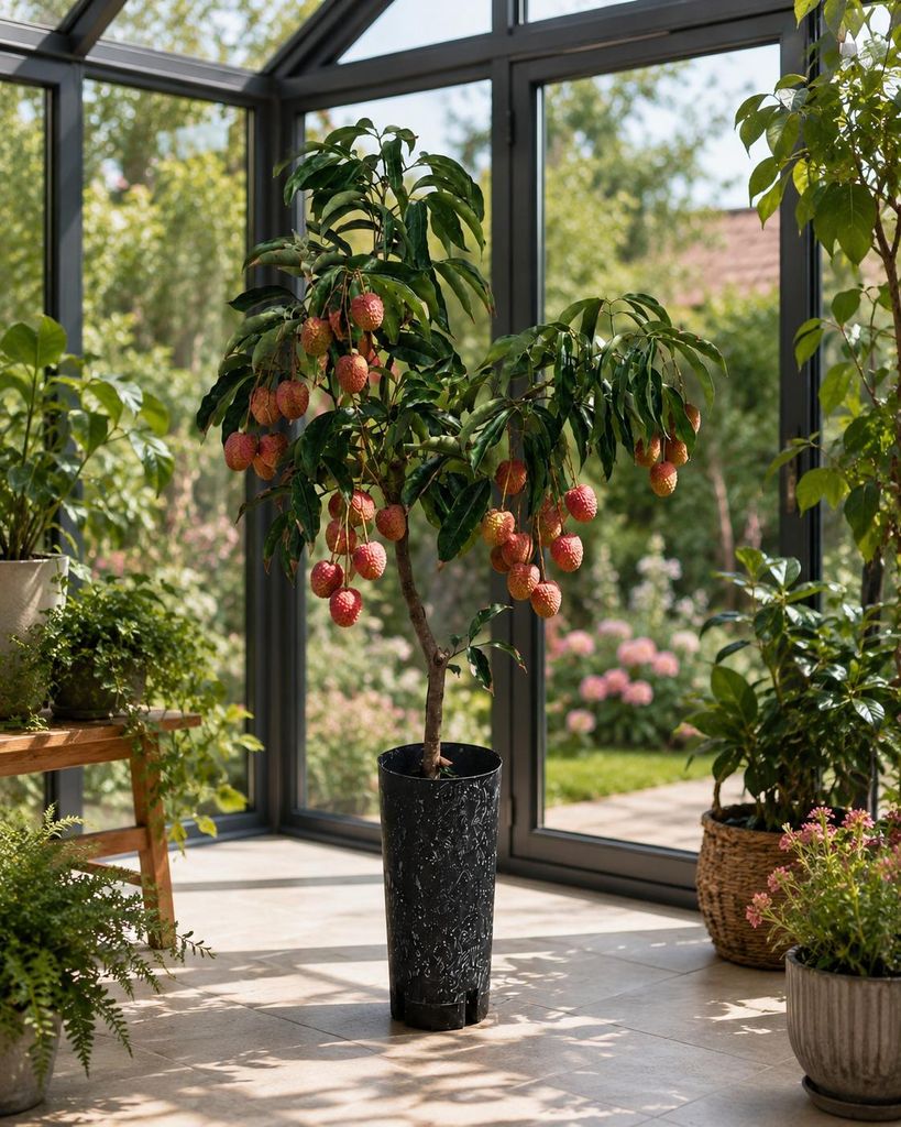 Litschi Kwai Mai Pink 100–140 cm – Litchi chinensis Lychee Produktbild 