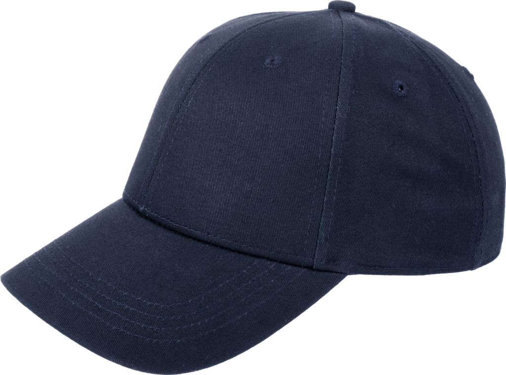 Basic Kappe Marineblau, Einheitsgröße 57,5cm, gebogener Produktbild 