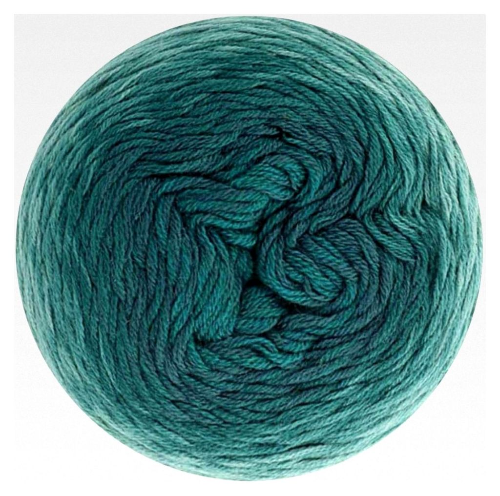 Whirl-Fine Art 220g - 661 Rococo, Grünes und Blaues Strick- und Häkelgarn