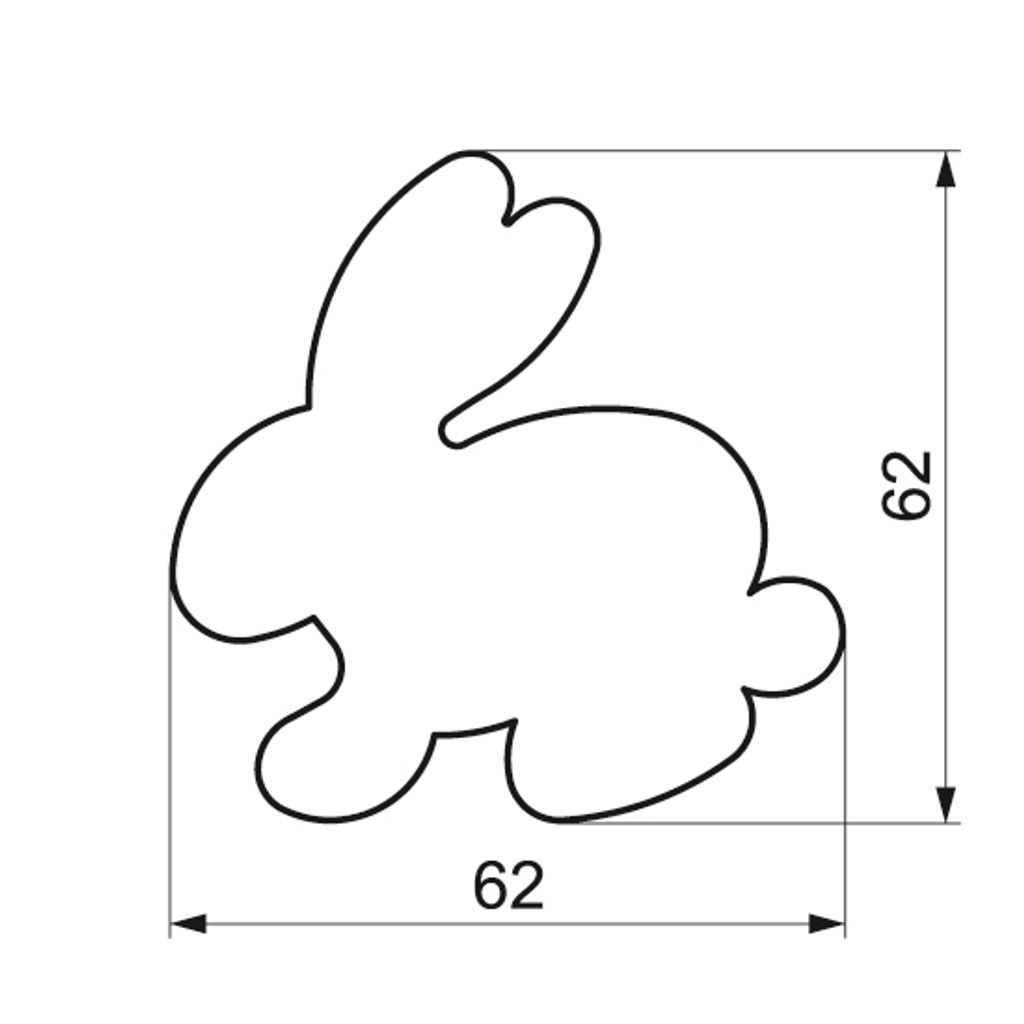 Hasenausstecher 6,2cm Produktbild 