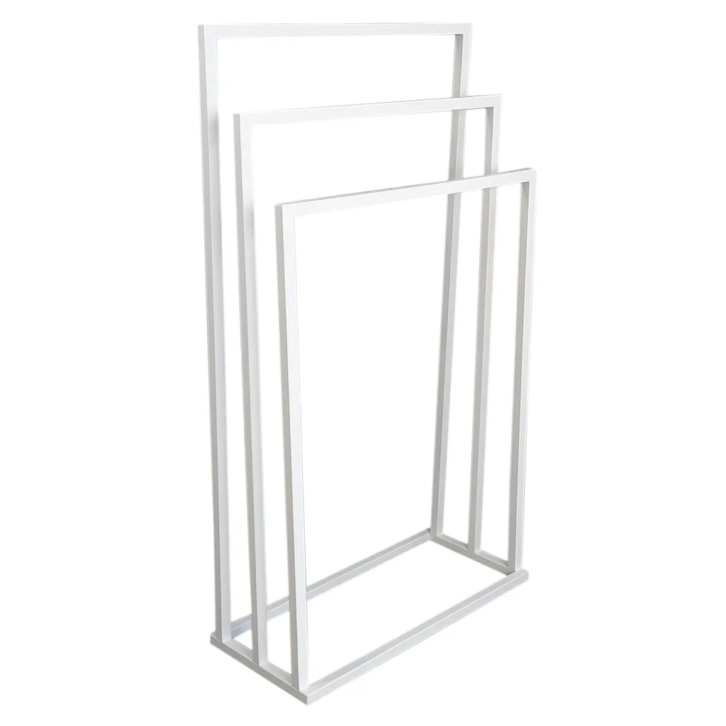 Tiger Urban Portasciugamani Doppio Bianco – Design Moderno Con Anelli Decorativi