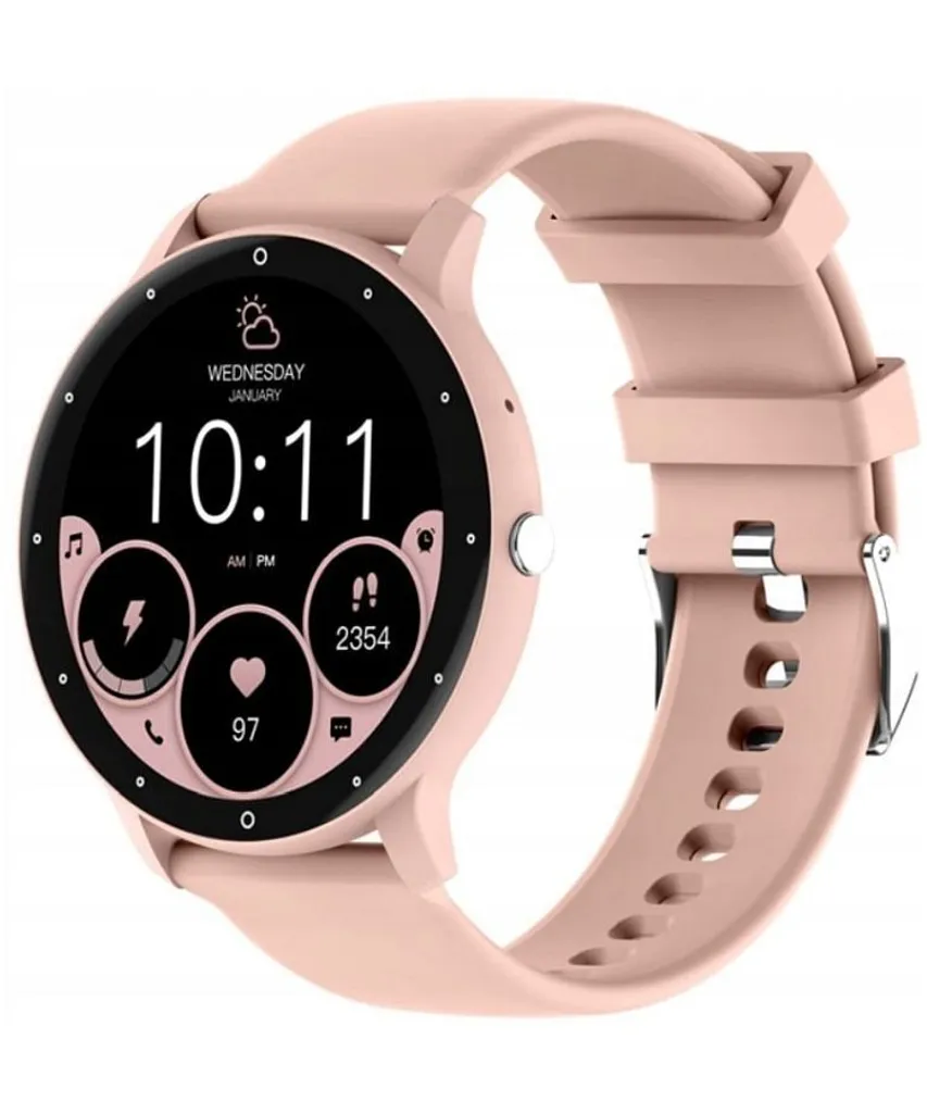 Smartwatch Rubicon Historice Rose Clair avec Écran Tactile et Bluetooth - 2