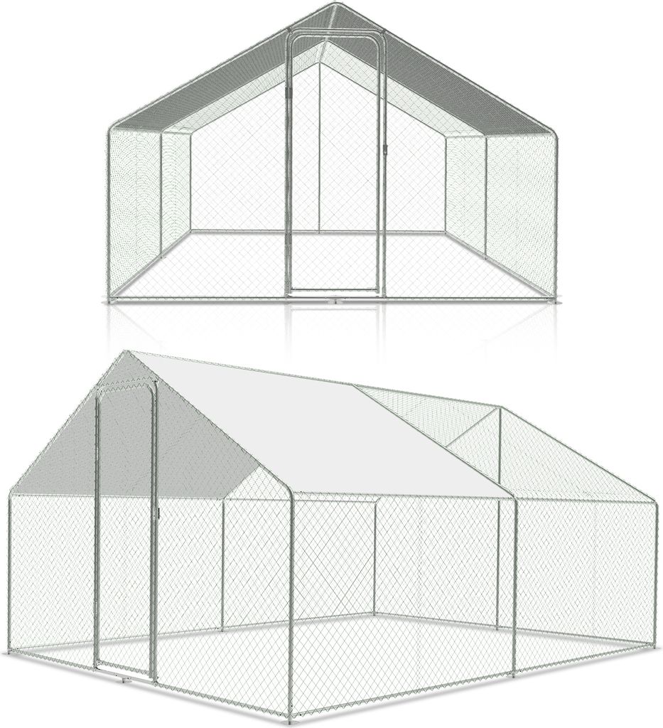TolleTour Freilaufgehege 3x4x2m - Metall Hühnerstall 12 m² Produktbild 