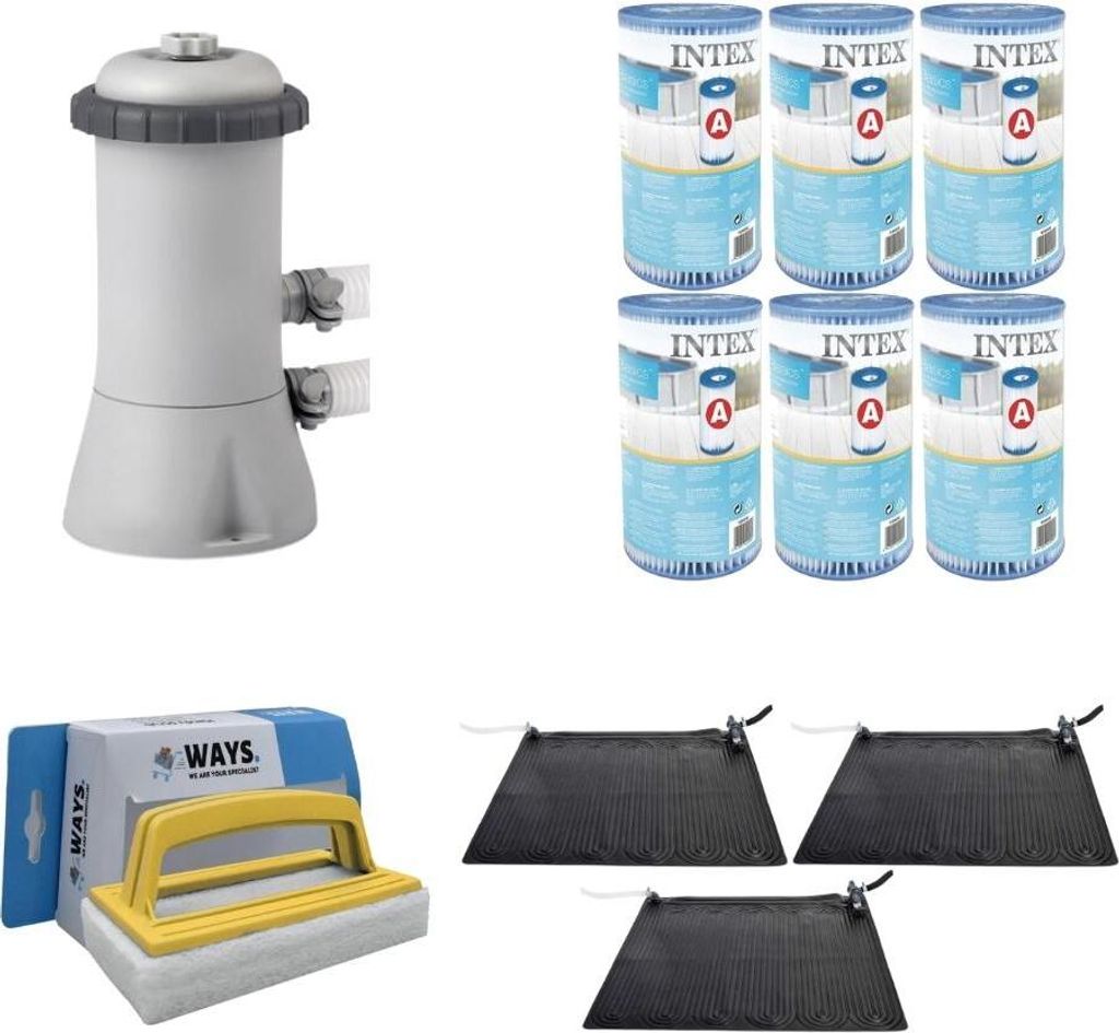 WAYS - Poolpflege - 3x Poolheizung & Filterpumpe 2271 L/u & Produktbild 