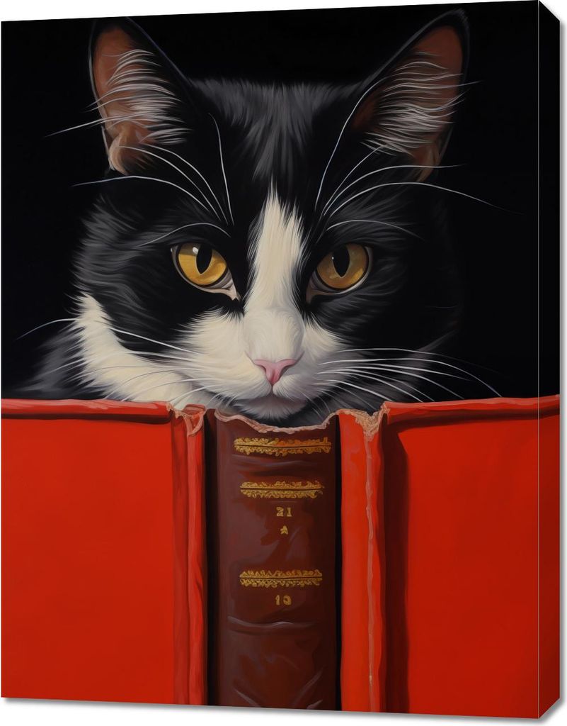 Bild 70x90cm Katzen Schüler
