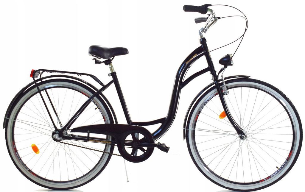 Rower Dallas City Alu / Stal 28" 3spd - czarny Zdjęcie produktu 