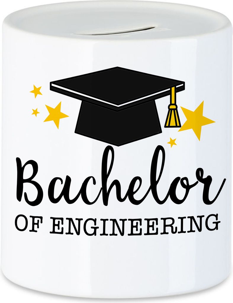 Bachelor of Engineering Spardose Abschluss Geschenk Studium Absolvent Bachelorabschluss Uni