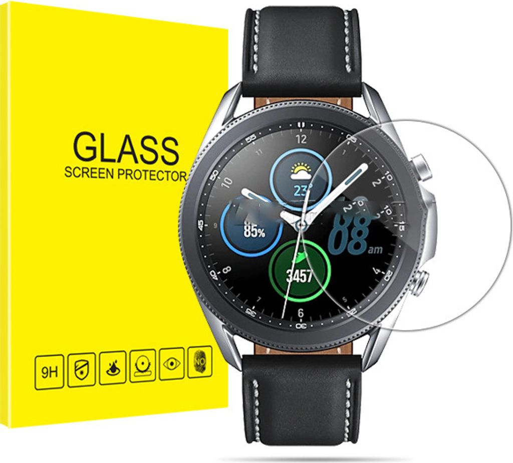 INF Kristallklarer Displayschutz für Samsung Watch 3 45mm - 2er Pack