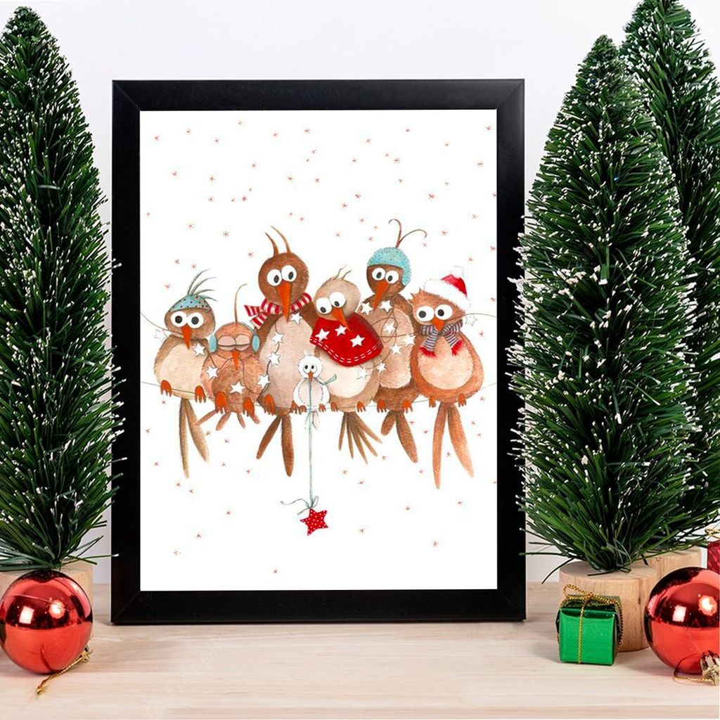 Wallity, SC7436501393304- CRM1323, Bunt, Leinwandbilder, 24 x 29 cm, 100% MDF (Dicke: 2 cm)