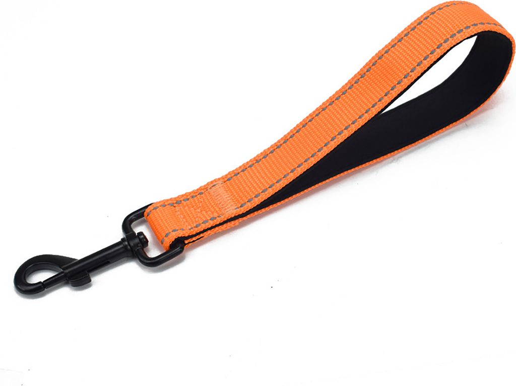 12 Zoll kurze Hundeleine, robuste Verkehrsleinen mit Karabinerhaken, reflektierende Hundeleine aus Nylon mit gepolstertem Griff für große und mit...