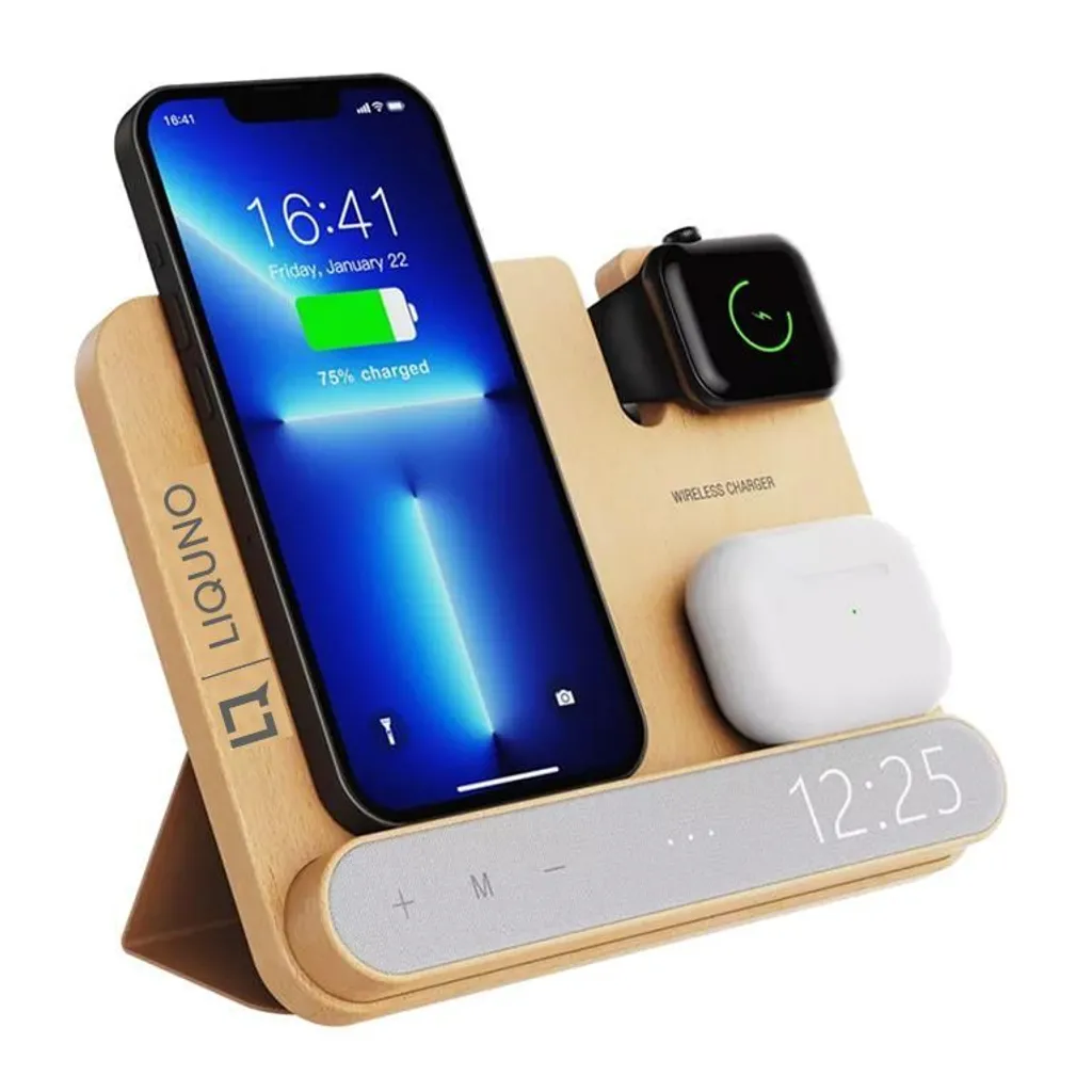 Chargeur Induction 15W Rapide et Horloge : Libérez votre Bureau !