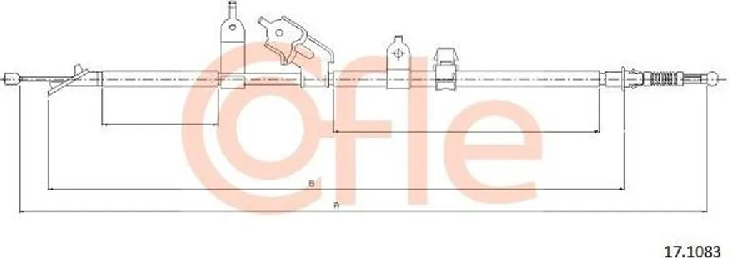 Câble de Frein de Stationnement pour Yaris OE 464200D060 Qualité OE
