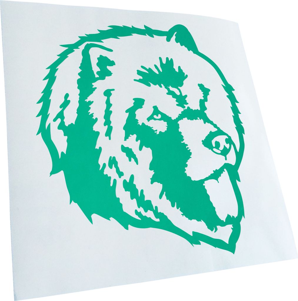 Kiwistar - Autoaufkleber - Chowchow Hund - Türkis - 60x55cm - Aufkleber für Auto, Laptop, Fahrrad, LKW, Motorrad mehrfarbig JDM Decal Racing