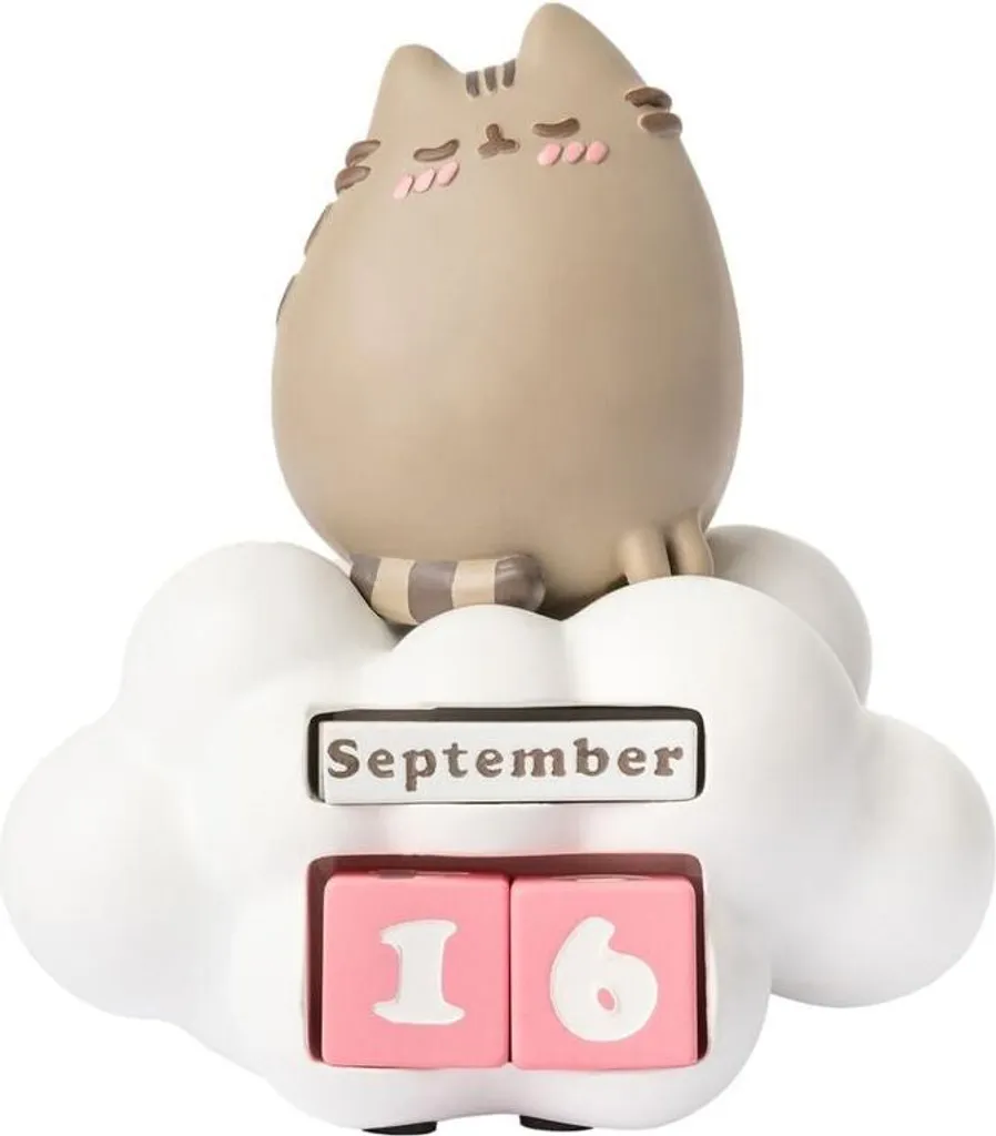 Calendrier Perpétuel 3D Pusheen Purrfect Love - Figurine de Bureau Rose