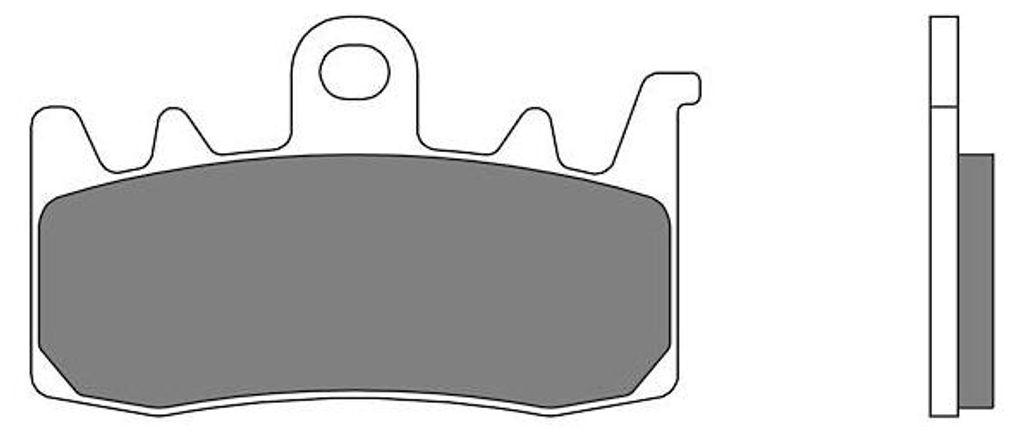 Brembo Bremsbelag Typ 97, Sintermetall, Bremsbelag 07BB38 Genuine Part" Beläge der Erstausrüstung"