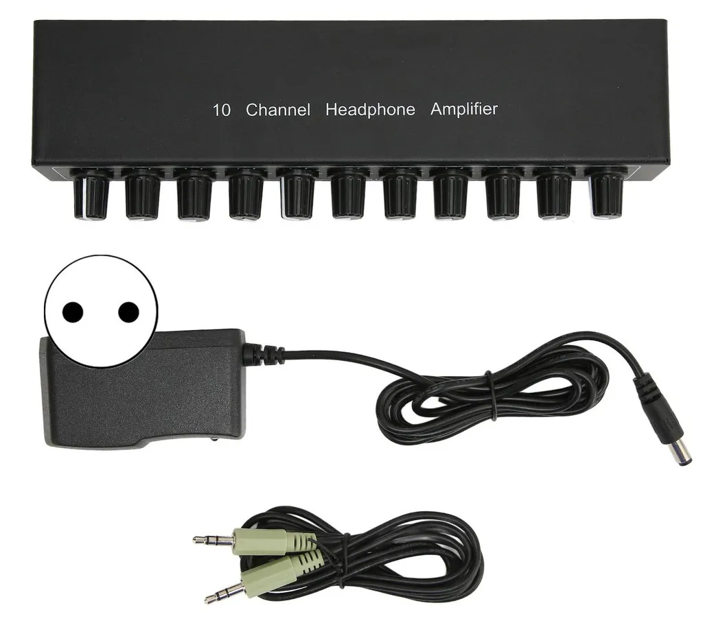 Splitter Audio pour 10 Casques Idéal pour Cours, Conférence et Studio