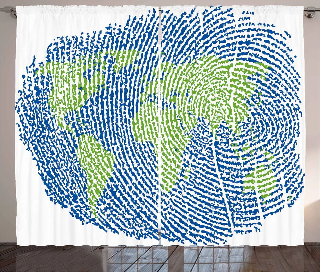 Rideaux Carte du Monde XL pour Grand Salon : Habillez vos Fenêtres 280cm
