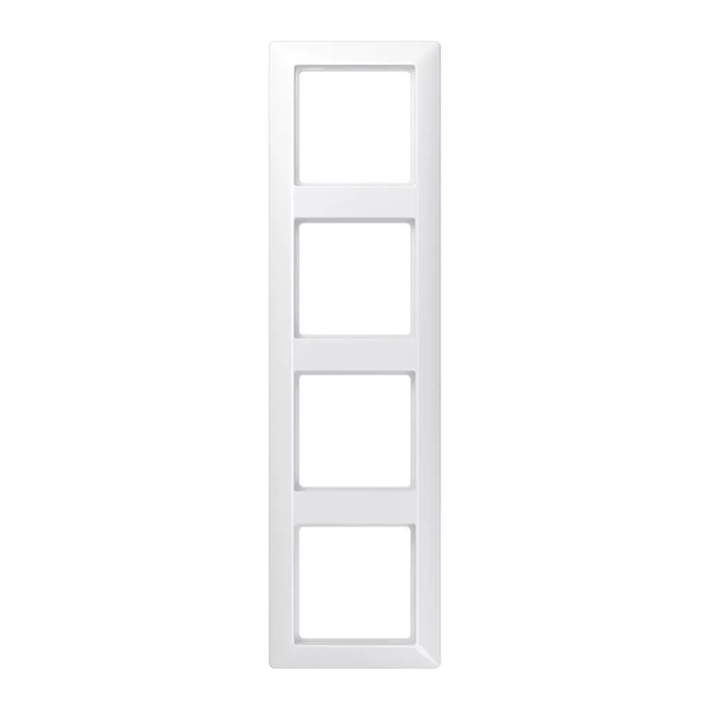 Cadre quadruple JUNG AS 500 blanc pour regrouper prises et interrupteurs