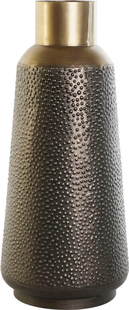 Vase de Sol Moderne Gris et Doré pour Décoration d'Intérieur Chic 56 cm