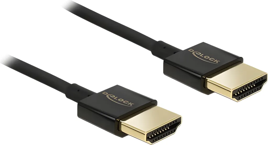DELOCK Cavo HDMI Ethernet A -> A St/St 0,50 m 3D 4K sottile