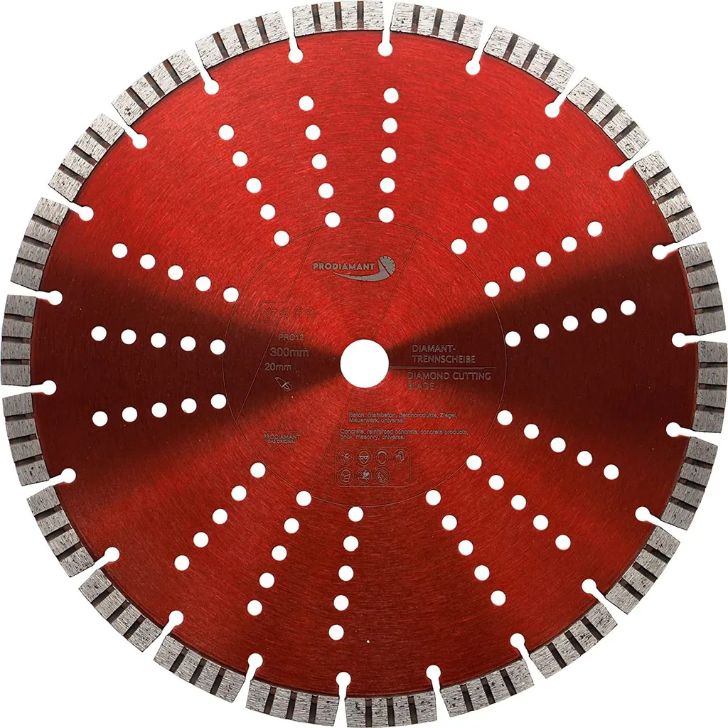 Disque de tronçonnage diamanté 300mm béton pour scie thermique et sol