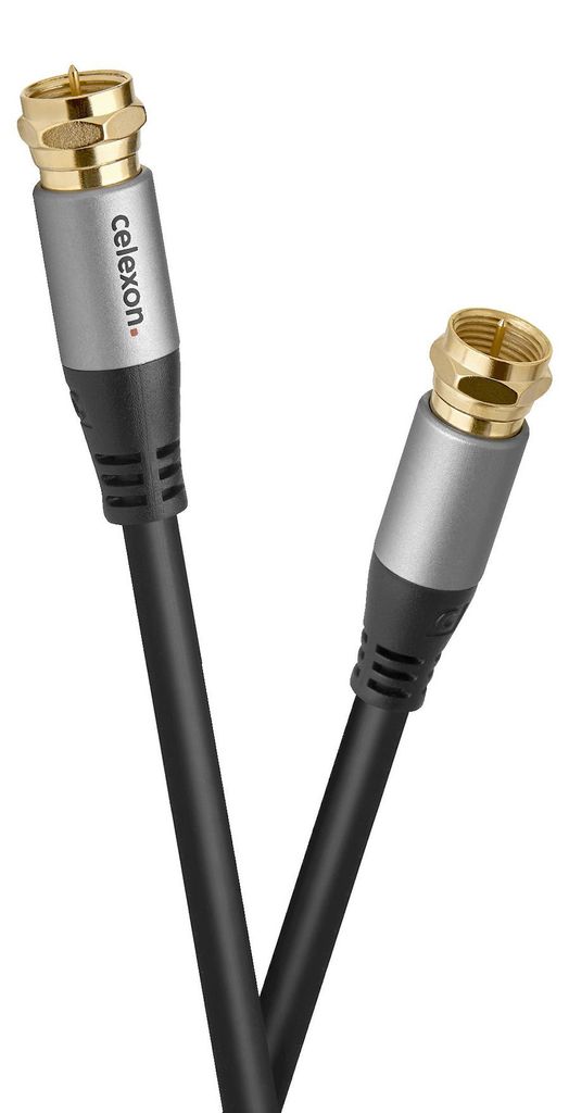 celexon F-Stecker Sat Antennenkabel 7,5m - Professional Line