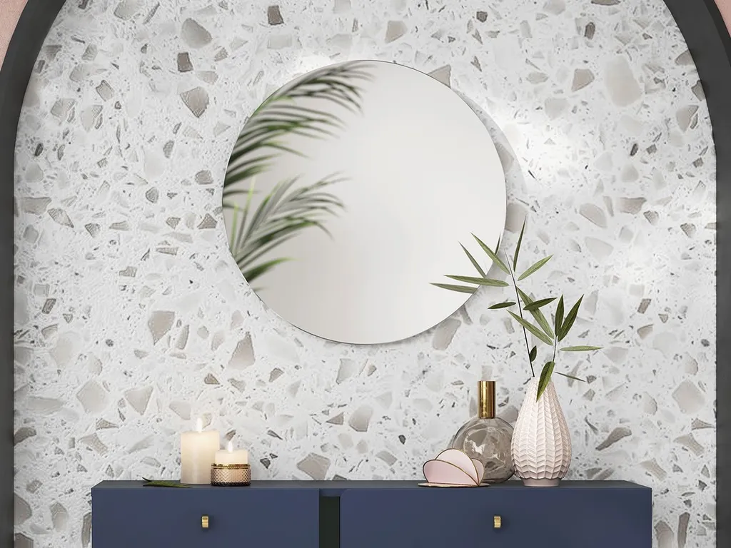 Miroir mural rond 57 cm Colours CS-08 idéal pour entrée et chambre