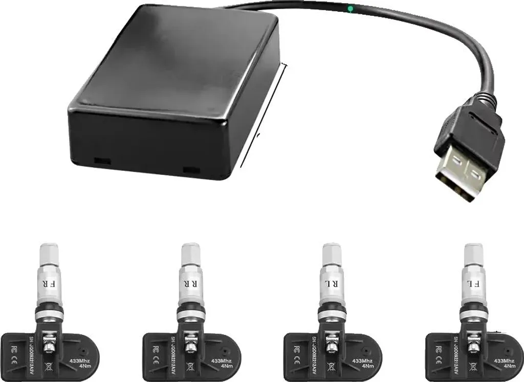 Système de surveillance TPMS Inner avec capteurs internes pour Android