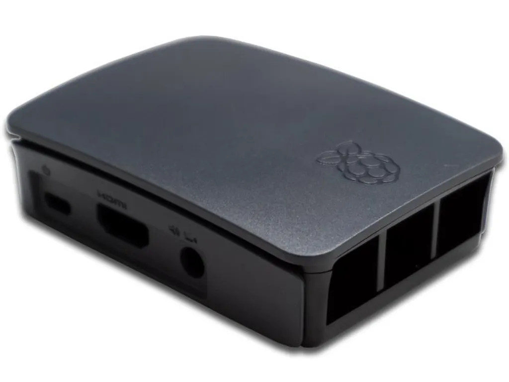 Official Raspberry Pi 3 Case Black/Grey - Ideale per Progetti e HAT - 3
