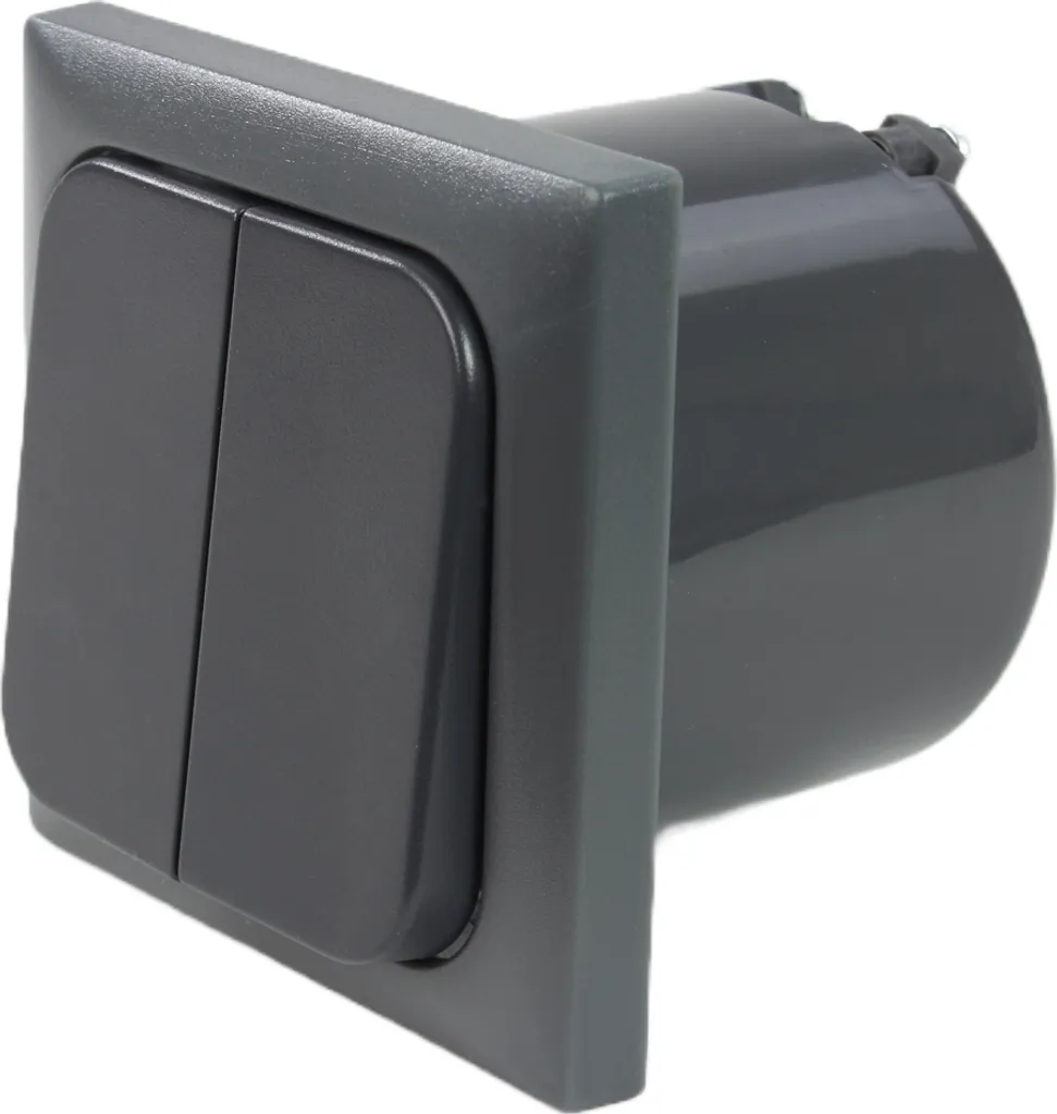 Interrupteur de série C-Line Presto Inprojal CBE 12-230V avec cadre gris