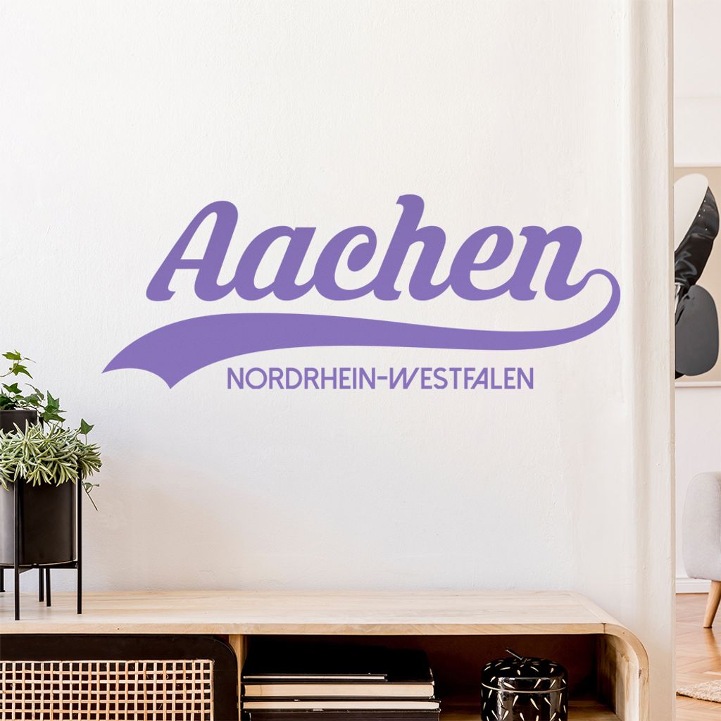 Aachen Nordrhein-Westfalen Wandtattoo Wandaufkleber Wall Sticker - Dekoration, Küche, Wohnzimmer, Schlafzimmer, Badezimmer
