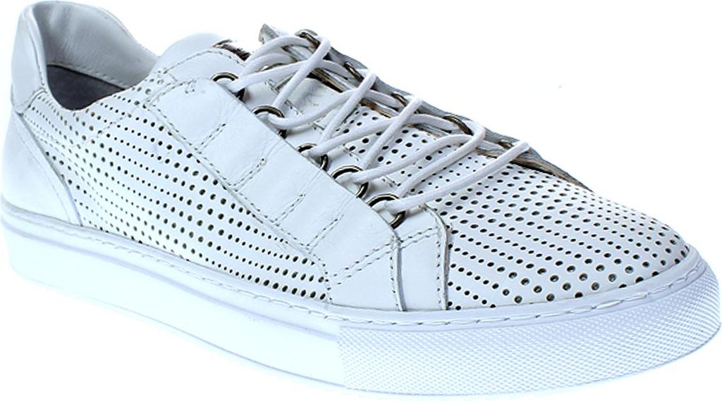 Mjus ANTON - Herren Schuhe Sneaker Schnürer - 360108-0201 0001-bianco-argento, Größe:44 EU