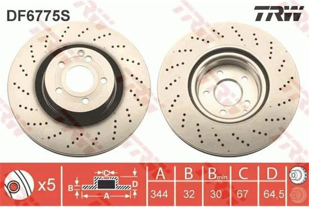 Supprimer vibrations freinage Mercedes S212 avec Disques TRW DF6775S