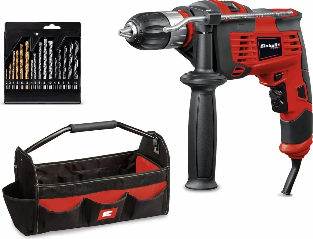 Perceuse à percussion filaire Einhell TC-ID 1000 E pour béton et bois - 13