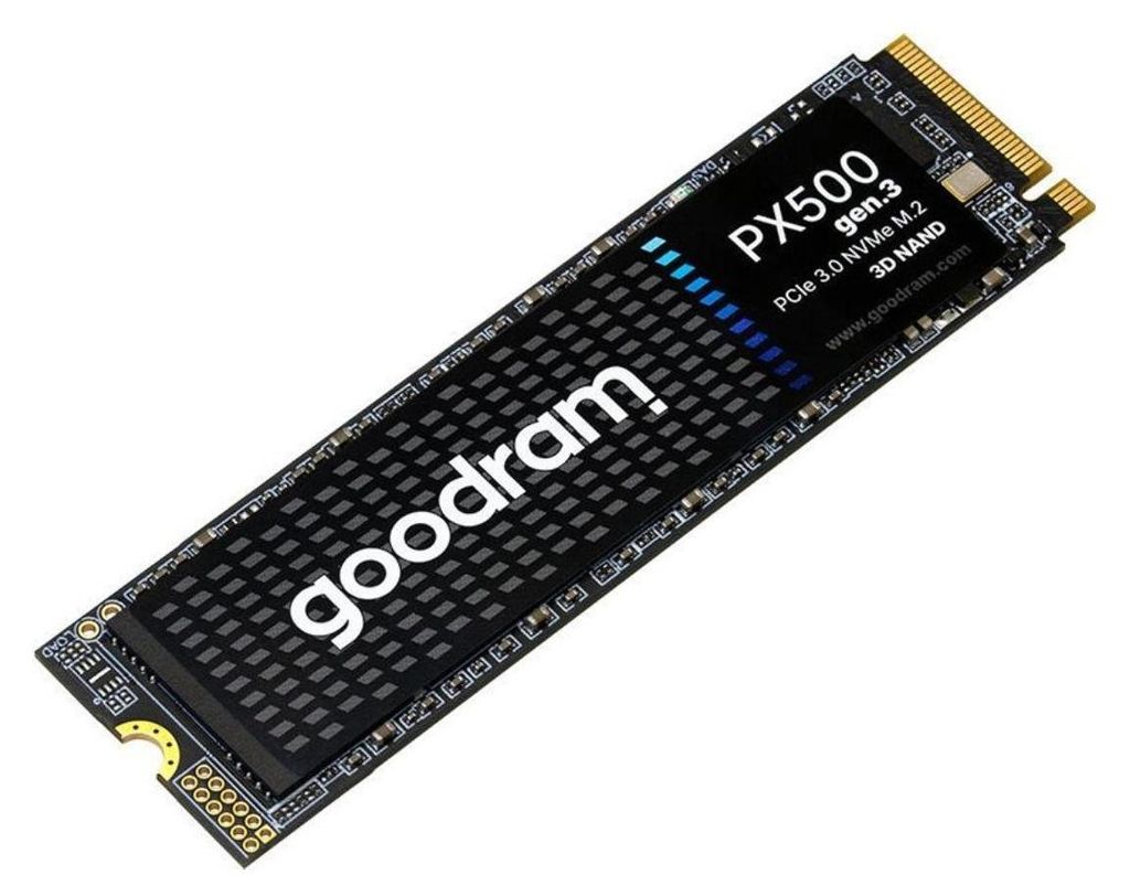 A GoodRam PX500 SSD drive is shown against a white background.